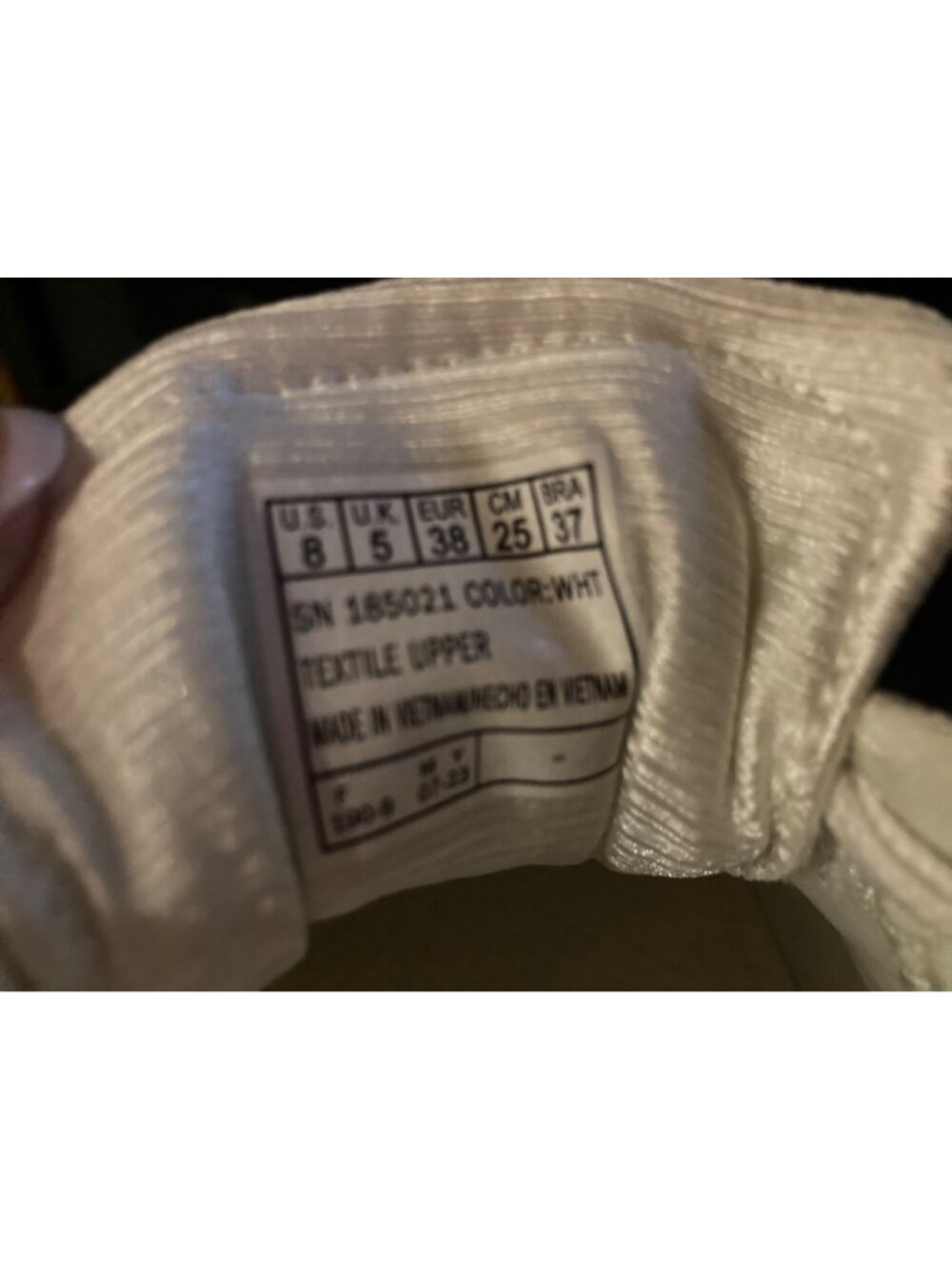 Skechers Women's Vegan Air-Cooled Memory Foam Quilted White Sneakers Size 8 New - Picture 7 of 11